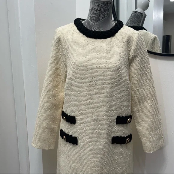 Tuckernuck Cream Sheath Dress with Peter Pan Collar - Picture 7 of 16